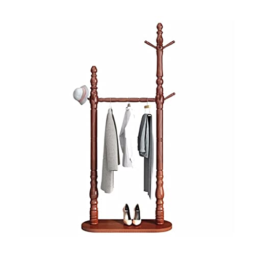 XCHSXYL Perchero de pie para el hogar, Perchero de pie para Dormitorio, Estilo nórdico, Sencillo, Moderno, con Doble Varilla, para Sala de Estar (tamaño: 100 x 30 x 180 cm)