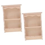 Artesanía en madera : hecho de madera resistente con de , este gabinete y estabilidad a la decoración de su casa de muñecas, gabinete de almacenamiento de casa de muñecas, mini gabinete