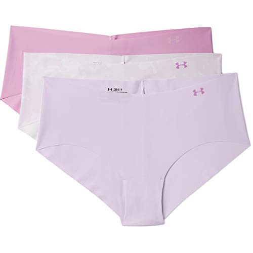 Image of Under Armour Women's Deprecated-3-pack Pure Stretch No Show Hipster Underwear, All-day Comfort Fit & Ultra-soft