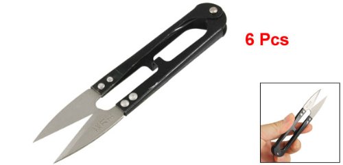 Black Metal Poignée Thrum Fils Ciseaux De Point De Croix 6