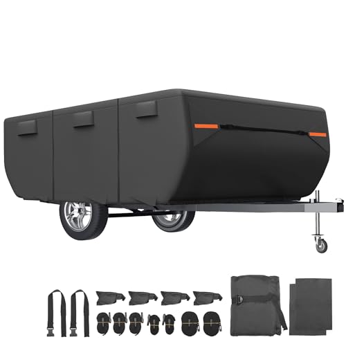 uxcell Waterproof Camper Trailer Cover for 12'-14' RVs...