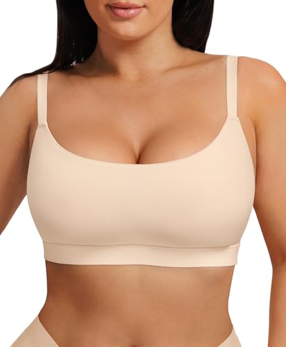 Image of FeelinGirl Seamless Bras Wireless Bralettes for Women, No Wire Unlined Comfort Soft for Sleep, Everyday Bras