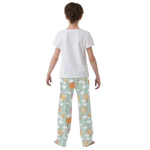 Striped Hot Air Balloon Boys Pants for Kids Jogger Pants with Pockets S-XL3