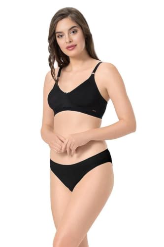 Image of Amante Every de Red Solid Non-Wired Non Padded Everyday Bra