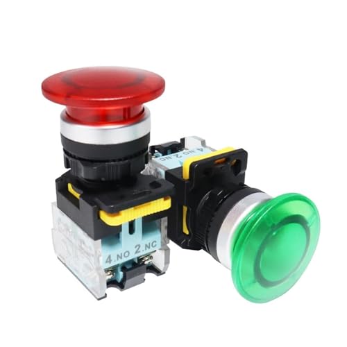 Bouton-poussoir champignon FXB38 interrupteur commande arret demarreur 22mm