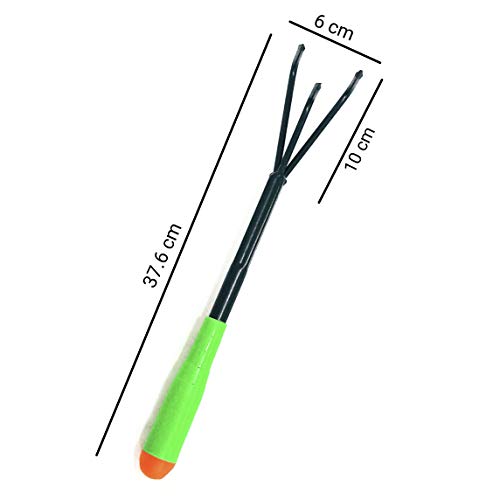 DARIT Garden Tool Sets - Gardening Hand Tools with High Carbon Steel Heads Trowel Rake Fork Cultivator (Cultivator + Fork)