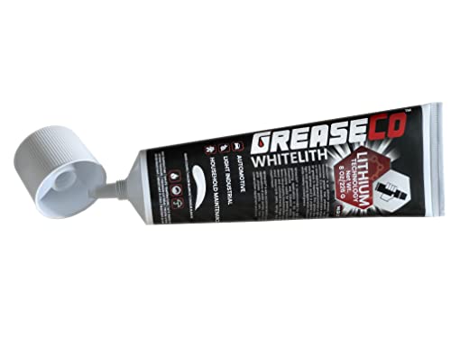 White Lithium Squeeze Tube | Automotive Greases & Lubricants | Grease For Door | Garage Door | Sliding Door | Hinge | Elliptical Grease | Trailer | Hitch Ball Lubricant | Nlgi 2 | 8Oz | Whitelith #TOP1