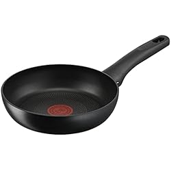 Sartenes Tefal Titanium Tefal Sartén Hard Titanium On - Sartén antiadherente de 20 cm, revestimiento antiadherente Thermo-Signal, base Thermo-Fusion, resultados rápidos, embalaje ecológico, fabricado Francia, apto inducción