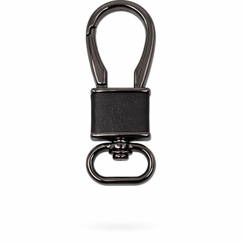 Image of THE MEN THING - Stylish Multicolor Stainless Steel Keychain for Men & Boys (ROYAL GRIP - Gunmetal Black)
