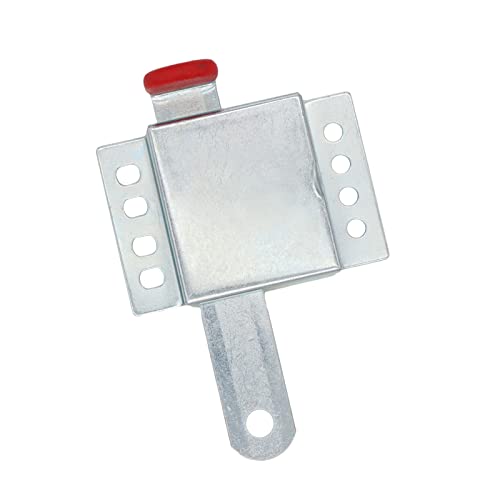 Heavy Duty Inside Deadlock, Galvanized Steel Garage Door Slide Lock For Most Garage Doors, Garage Door Locking Slide Latch For Manual Open, 1 Pack #TOP4