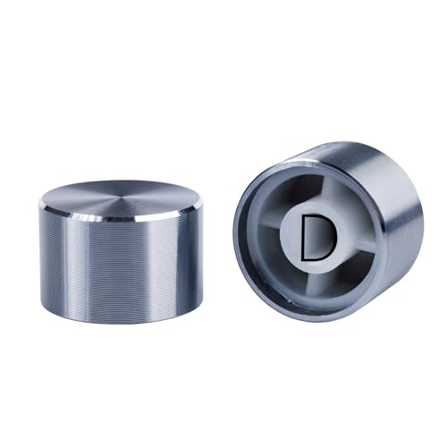 ROZELLA HOME Suitable for TM680/KT68/GK68 Upgrade Knob 2 PCs Pack, Aluminum Alloy, Upscale Electroplating, Mechanical Keyboard Upgrade Accessories(Grey)