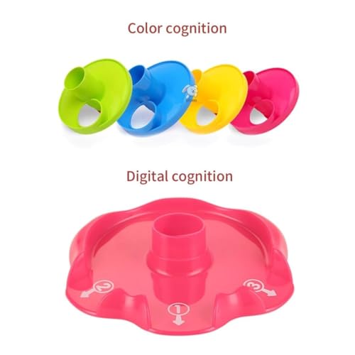 Image of PLUSPOINT Monkeyball Drop Toy for Babies & Toddlers - 5-Layer Tower with Swirling Ramps, 3 Rattle Balls, Multicolor Educational Development Toy Set for Early Learning