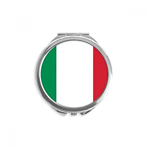 Miroir de poche Italie drapeau national format compact portable pour maquillage quotidien