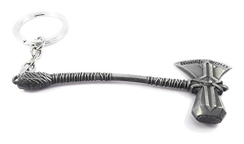 MorningVale Metal Keychain (Axe, Silver)