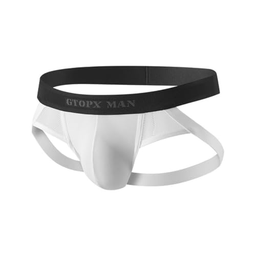 Jock Straps for Men, Men's Sexy Jockstrap Briefs Underwear Snug U Convex Bag Fun Brief Underwear