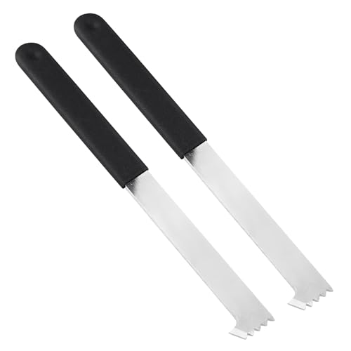 Abeicy 2 Pieces Paver Puller Paver Extractor Tools with Non-Slip Grip and Micro-Tooth Scraper for Garden Patio Lawn Blocks and Bricks Removal or Replacement