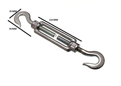 Vis de serrage à vis crochet BZP 10 mm quincaillerie ancrage - 2
