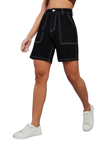 Image of Dolce Crudo Women's High Rise Denim Shorts - Relaxed Fit
