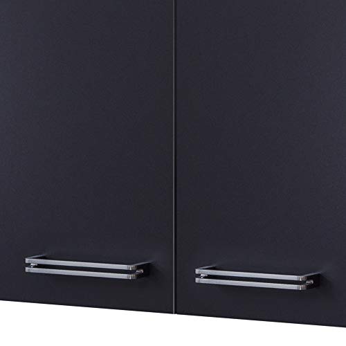 MMR Küchen-Hängeschrank LONDON - Küchenschrank - Oberschrank - 2-türig - 100 cm breit - Anthrazit - Image 4