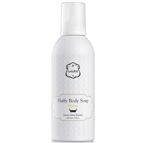 Laline World Of Scents Fluffy Body Soap Monoi Fresh Scent Clean Soft Skin with Vitamins 6.76 oz