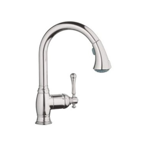 GROHE Pull Out Spray Head, Dual Control, Stainless Steel, 2 