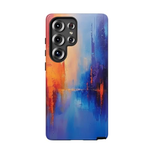 Coque Samsung S25 Ultra paysage urbain abstrait anti-rayure pour protéger des chutes