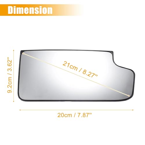 Espejo de puerta derecho antiempañante para Chevy Silverado 1500, cristal térmico 23444114
