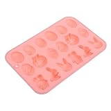 Moule à chocolat en silicone : silicone de pâques est fait de silicone de qualité, , antiadhésif, pas facile à déformer, facile à nettoyer, peut directement en contact avec aliments, moule à chocolat