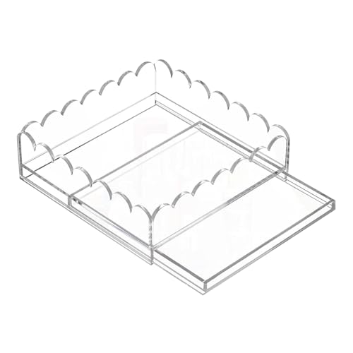 Bandeja de acrilico transparente con cajon para chucherias de dormitorio 7
