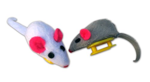 Cat Dancer Replacement Mice for Mouse in the House Cat Toy, 2-Count