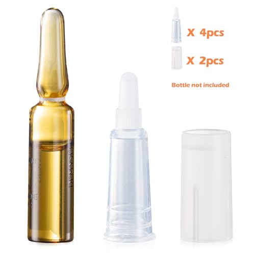 Ezyaid Skincare Ampule Opener & Plastic Applicator Tip 2 in 1 for 1 mL/2 mL (Pack of 6)