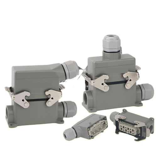 Conector rectangular HDC-HSB de 4 pines y 12 núcleos para altas corrientes de hasta 35A
