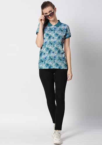 Image of Wear Your Opinion Women's All Over Printed Polo Collar Neck T-Shirt