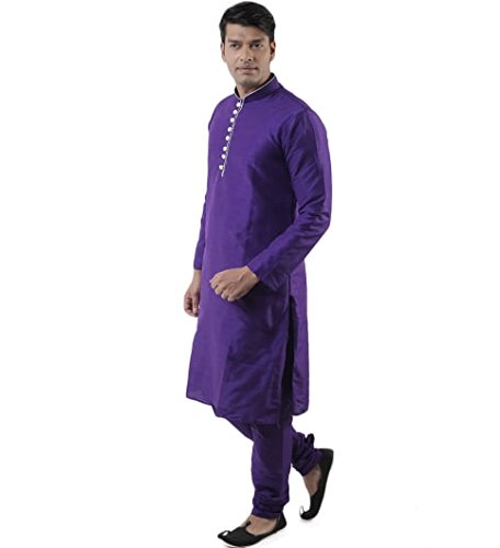 Image of Royal Kurta Men's Silk Blend Kurta Pyjama Set