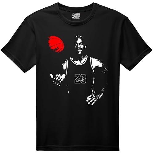 Black Jesus Camiseta Negra Manga Corta Unisex Algodon Jugador de Baloncesto (FR/ES, Letras, XL, Regular, Regular, negro,XL)