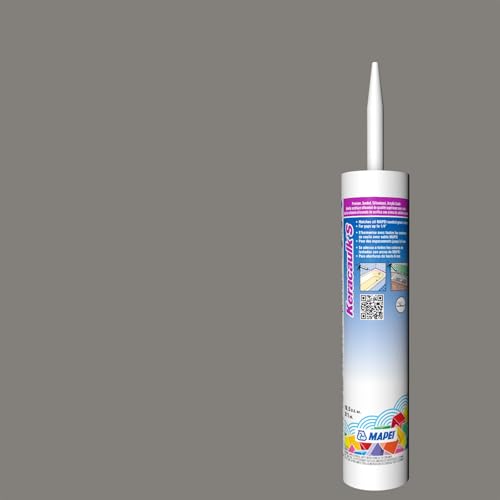 Image of Mapei Keracaulk S Premium, Paintable, Sanded, Siliconized Acrylic Caulk, Expertly Formulated to Match Grout Colors, 10 oz., 5107 Iron- Sanded