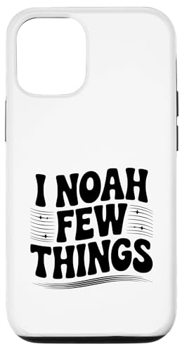 I Noah A Few Things Christian Faith ユーモア スマホケース iPhone 12/12 Pro 用