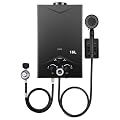 Tankless Water Heater 4.21GPM 16L Instant Propane Water Heater Outdoor Portable Gas Hot Water Heater with Digital Display & Multi-Protection for Camping Trips, Boat Cabins