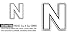 2 (Pieces) 3" and 5" Letter N Sticker, Waterproof Vinyl Decals for Many Purpose Like Cars, Trucks, Laptops, Phones, Windows and More
