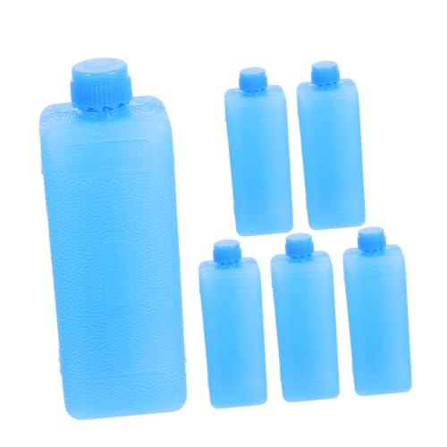 Yardwe 6pcs Reusable Ice Packs: Lunch Boxes Coolers and Freezer Bags Ice Crystal Brick - for Beach Camping Fishing Picnics Work and School Use