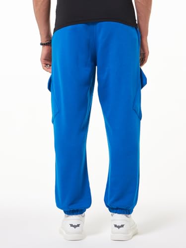 Image of Bewakoof Men's Fleece Super Loose Fit Joggers|Bewakoof Heavy Duty 1.0 | Track pants for man | Lower for man | Trouser for men | Baggy trackpants for men | Multipurpose | Mens Lower Activewear | Utility Pockets | Lightweight & Flexible Elastic Waist | Casual Joggers | Loose Fit