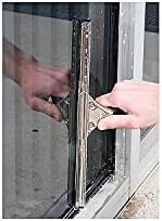 Unger PR45 Pro Stainless Steel Window Squeegee, 18 inch Wide Blade, Black Rubber