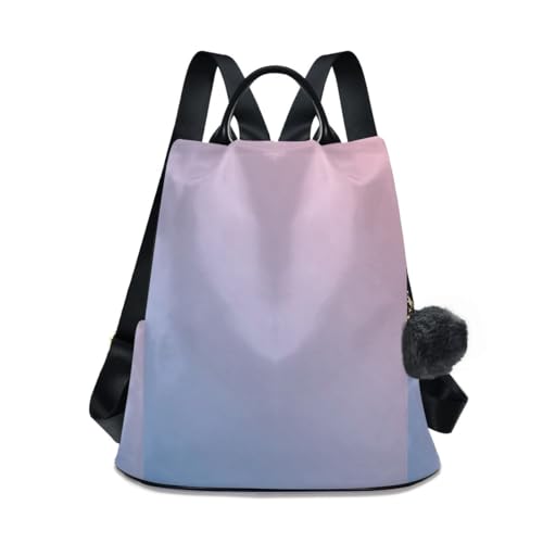 Sac à dos femme antivol rose dégradé idéal pour le bureau et voyage