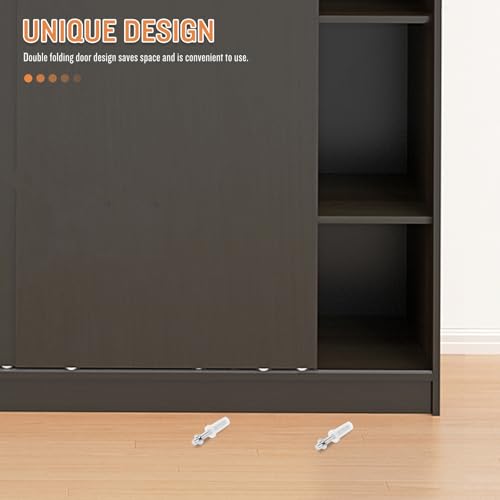 Set de 4 piezas de pivotes superiores para puertas plegables TEHAUX para reparación y reemplazo miniatura 5