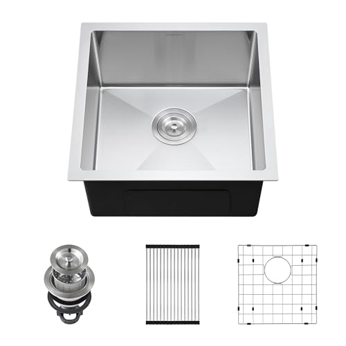 Image of 18-Inch Undermount Bar Sink, SINKVINE Stainless Steel Single Bowl