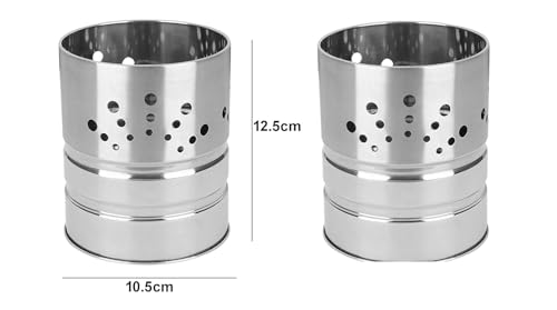 Image of ALTRON Stainless Steel Cutlery Holder for Kitchen & Dining Table | Multipurpose Utensil Organizer Stand | Spoon Fork Knife Holder | Toothbrush Holder | Kitchen Countertop Storage Organizer