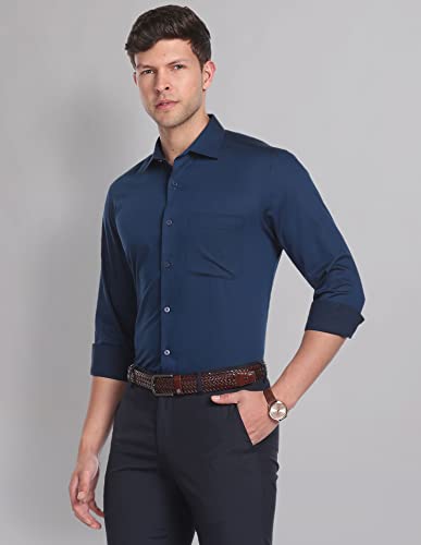 Image of Arvind AD Men Regular Fit Formal Shirt