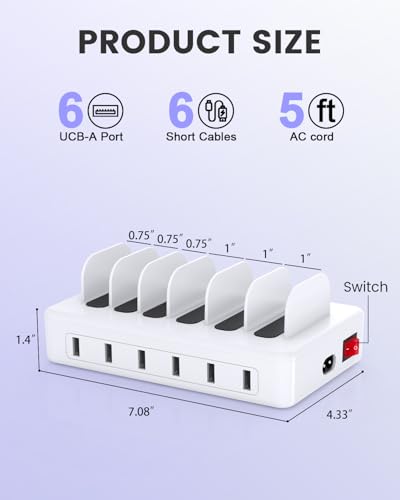 Estación de carga múltiple para acabar con el caos de cables de sus teléfonos y tabletas 7