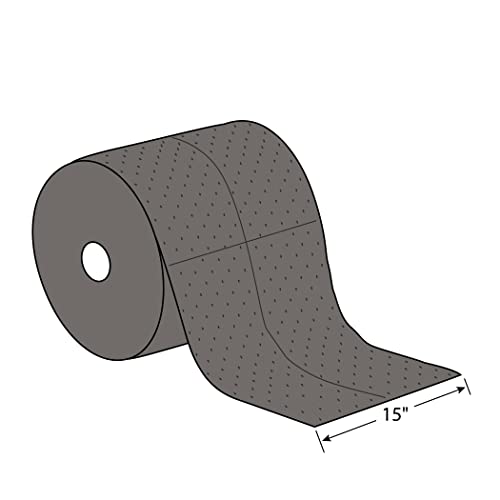 Image of TaskBrand AS-INB-R2 15-Inch by 150-Feet Universal Grey Melt Blown Industrial Sorbent Roll (2 Rolls per Case)