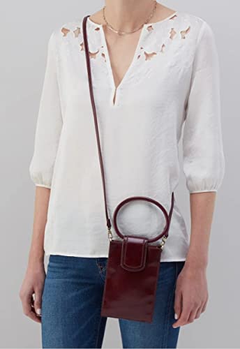 HOBO Sheila Leather Phone Crossbody (Merlot)4